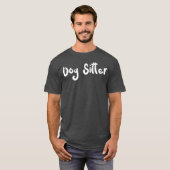 T-shirt Chien Sitter Chiens ami (Devant entier)