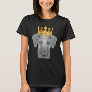 T-shirt Chien Sloughi Portant Une Couronne