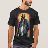 T-shirt Chien Snoop : puissance des fleurs (Devant)
