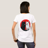 T-shirt chien Spitz japonais (Dos entier)