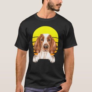 T-shirt Chien Springer Spaniel Gallois Coucher de Soleil V