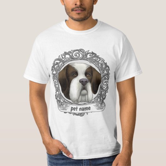 T-shirt Chien St Bernard  (Devant)