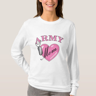 T-shirt Chien Tag2 du coeur N de maman d'armée
