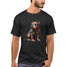 Chien-taureau anglais cérémonial en Attire guerrie