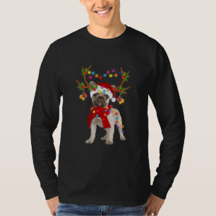T-shirt Chien-taureau français Magnifique renne Arbre de N