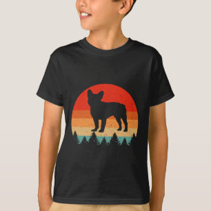 T-shirt Chien-taureau français rétro Amoureux des chiens