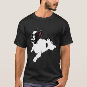 T-shirt Chien-taureau français Yoga Pose