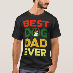 T-shirt Chien-taureaux français papa Jamais Hommes Garçons