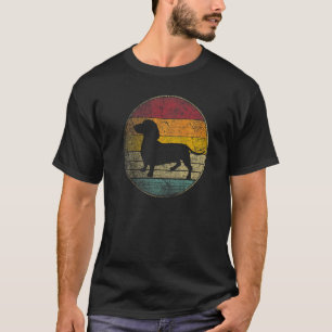 T-shirt Chien teckel Soleil Rétro Chiot Animal 70s 80s