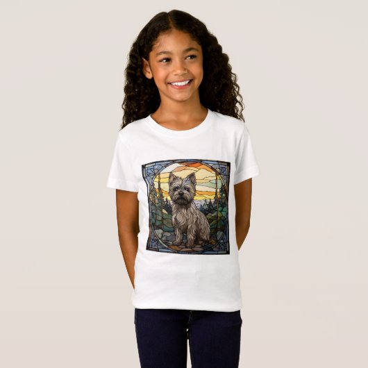 T-Shirt Chien Terrier Cairn (Devant entier)