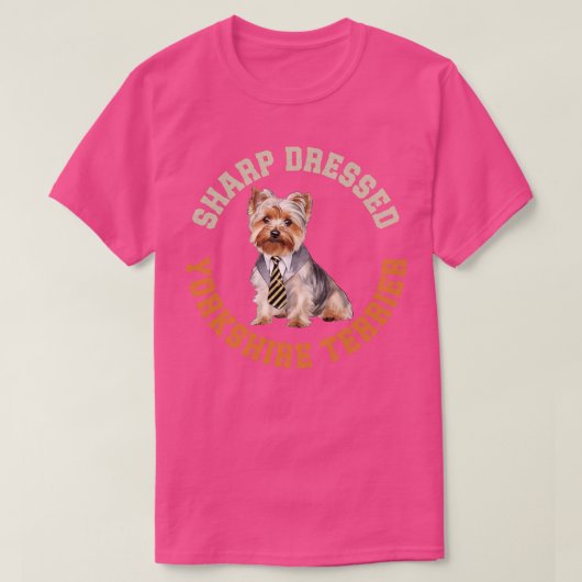 T-shirt Chien Terrier du Yorkshire 3 mignon (Design devant)