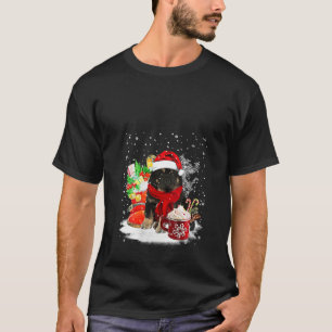 T-shirt Chien tibétain Mastiff Santa Hat Coupe d'hiver de 