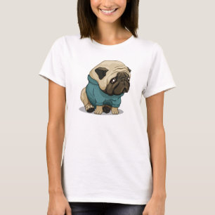 T-shirt Chien triste de carlin