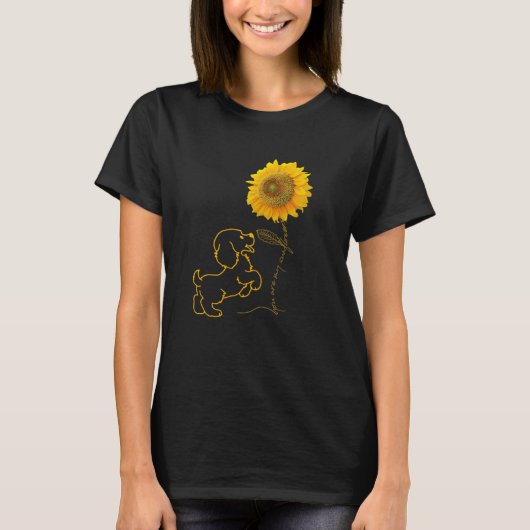 T-shirt Chien Tu Es Mon Sunshine Chien Maman Papa Pet Aman (Devant)