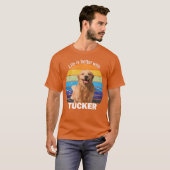 T-shirt chien tucker vintage vintage (Devant entier)