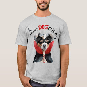T-shirt Chien Vampire, berger australien Halloween drôle