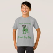 T-shirt Chien vert (Devant entier)