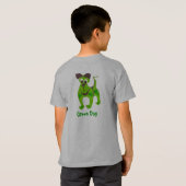 T-shirt Chien vert (Dos entier)