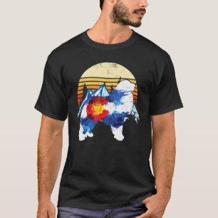 T-shirt Chien vintage des grandes Pyrénées Colorado Drapea