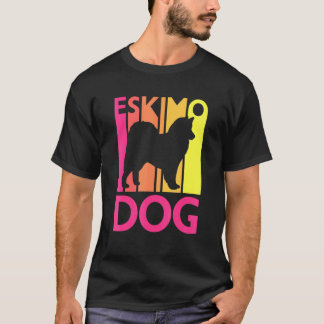 T-shirt Chien vintage Eskimo Chien américain