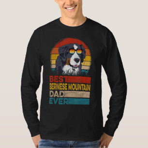 T-shirt Chien Vintage Meilleur Bernese Mountain Papa Jamai