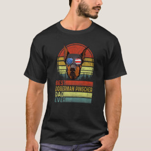 T-shirt Chien Vintage meilleur Doberman Pinscher père jama