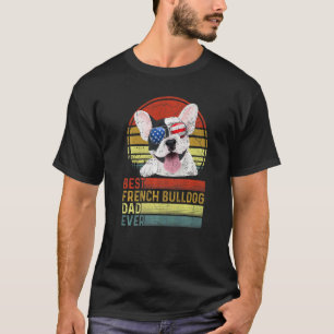 T-shirt Chien Vintage Meilleur Français Chien À Balles Pap