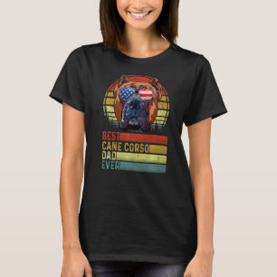 T-shirt Chien Vintage Meilleure Canne Corso Papa Jamais Pè