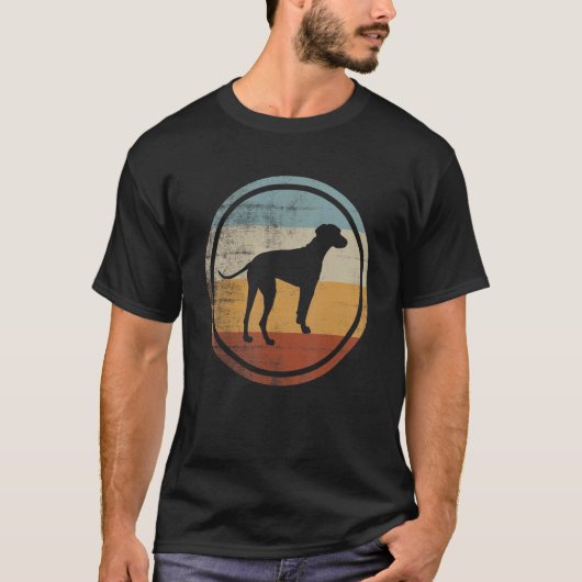 T-shirt Chien Vintage rétro Great Dane (Devant)