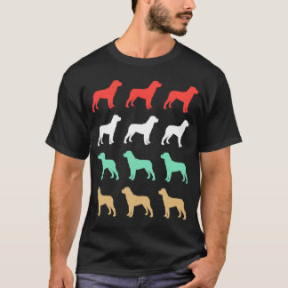 T-shirt Chien vintage Rottweiler Retro