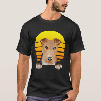 T-shirt Chien vintage Sunset Wire Fox Terrier