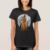 T-shirt Chien Vizsla Et Lune Costume Halloween Chien (Devant)