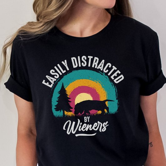 T-shirt chien Weiner, maman Doxie