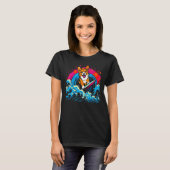 T-shirt Chien Welsh Corgi Surf (Devant entier)