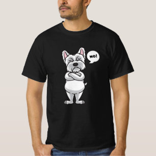 T-shirt Chien Westie têtu drôle