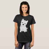 T-shirt chien westin (Devant entier)