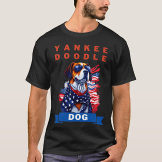 T-shirt Chien Yankee Doodle Montre l'esprit de ton chiot p