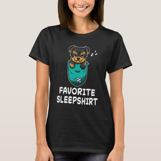 T-shirt Chien Yorkshire Terrier Nap Dormir Pyjama Ni (Devant)