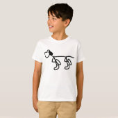 T-shirt chienchien agréable, purp, chien (Devant entier)