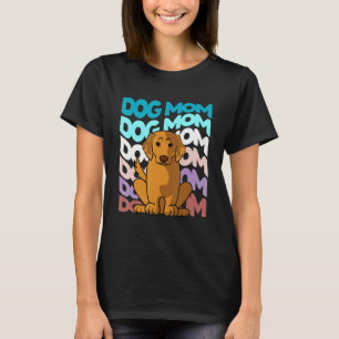 T-shirt Chienne Maman Retriever Doré Rétro Vintage Cool
