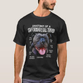 T-shirt Chiens 365 Anatomie D'Un Staffordshire Bull Terrie (Devant)