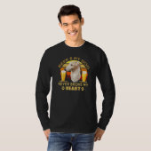 T-shirt Chiens 365 Bière & Chien de Borzoi Ne Jamais Broye (Devant entier)