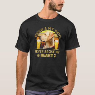 T-shirt Chiens 365 Bière & Chien Labrador Retriever Jamais