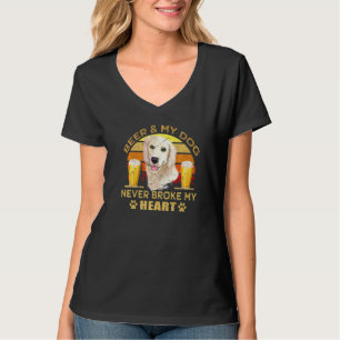 T-shirt Chiens 365 Bière & Golden Retriever Chien Jamais B