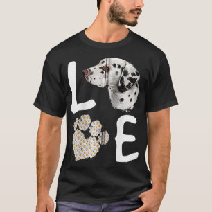T-shirt Chiens 365 Love Dalmatian Chien Paw Animal de comp