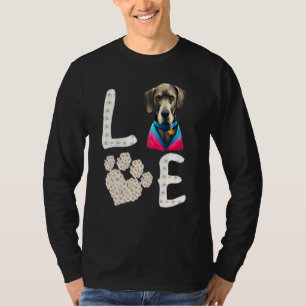 T-shirt Chiens 365 Love GreatDane Chien Paw Secourt animal
