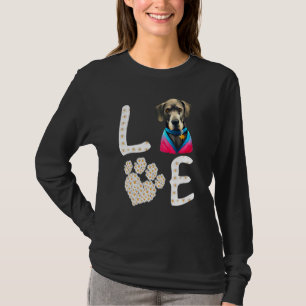 T-shirt Chiens 365 Love GreatDane Chien Paw Secourt animal