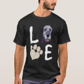 T-shirt Chiens 365 Love IrishWolfhound Chien Paw Pet Pet S (Devant)