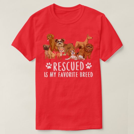 T-shirt Chiens 365 Secouru Est Mes Amoureux de les chiens (Design devant)