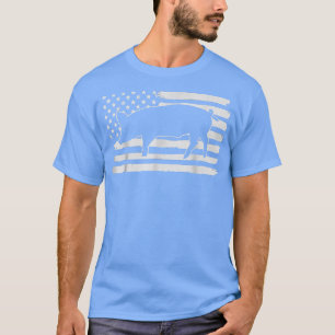 T-shirt Chiens 4 juillet USA Drapeau Amérique